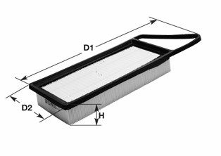 CLEAN FILTERS Ilmansuodatin MA1193